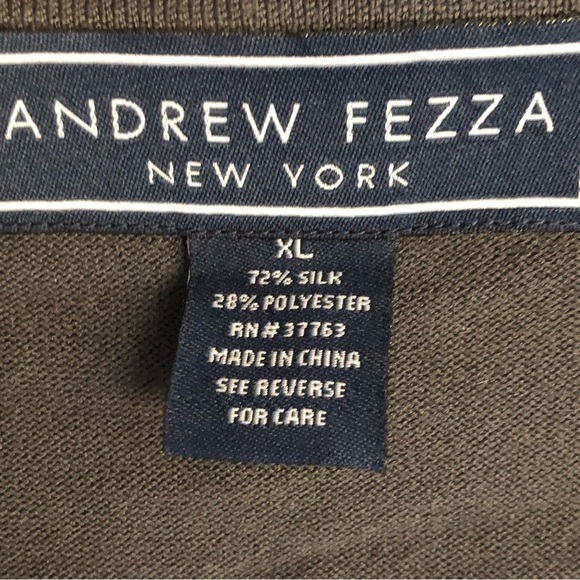Andrew Fezza New York Silk Blend Knit Vest XL - Picture 2 of 6